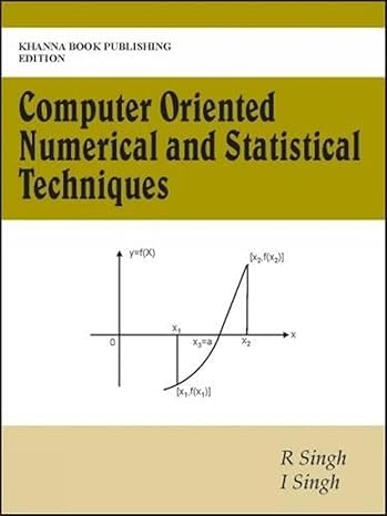 Computer Oriented Numerical & Statistical Techniques